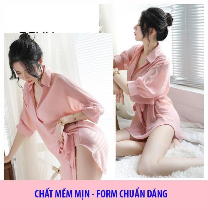 [ SIÊU PHẨM - SIÊU MỊN] áo sơ mi ngủ nữ cao cấp - váy ngủ đẹp dài quyến rũ B1030 | BigBuy360 - bigbuy360.vn