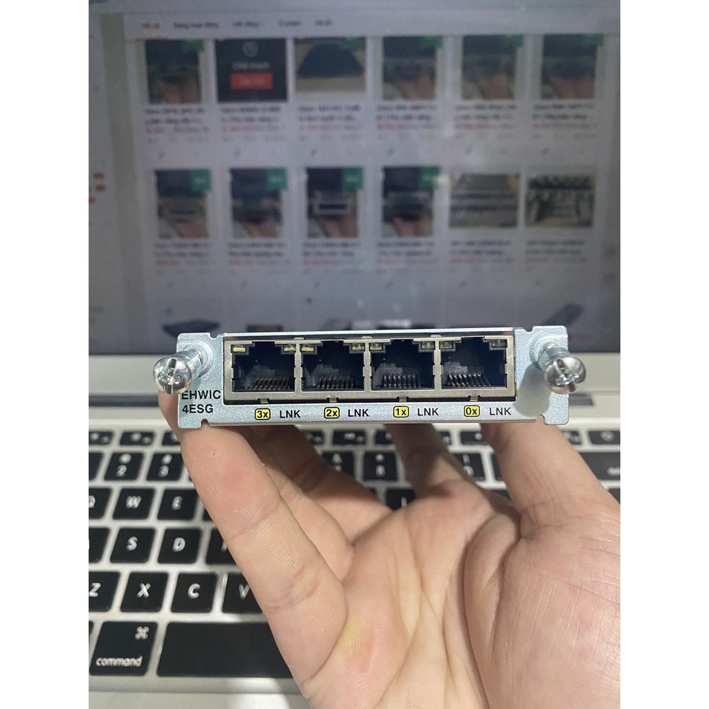 Cisco EHWIC-4ESG | Phụ kiện nâng cấp 4 cổng LAN RJ45  1000BASE-T cho router Cisco các dòng ISRG2