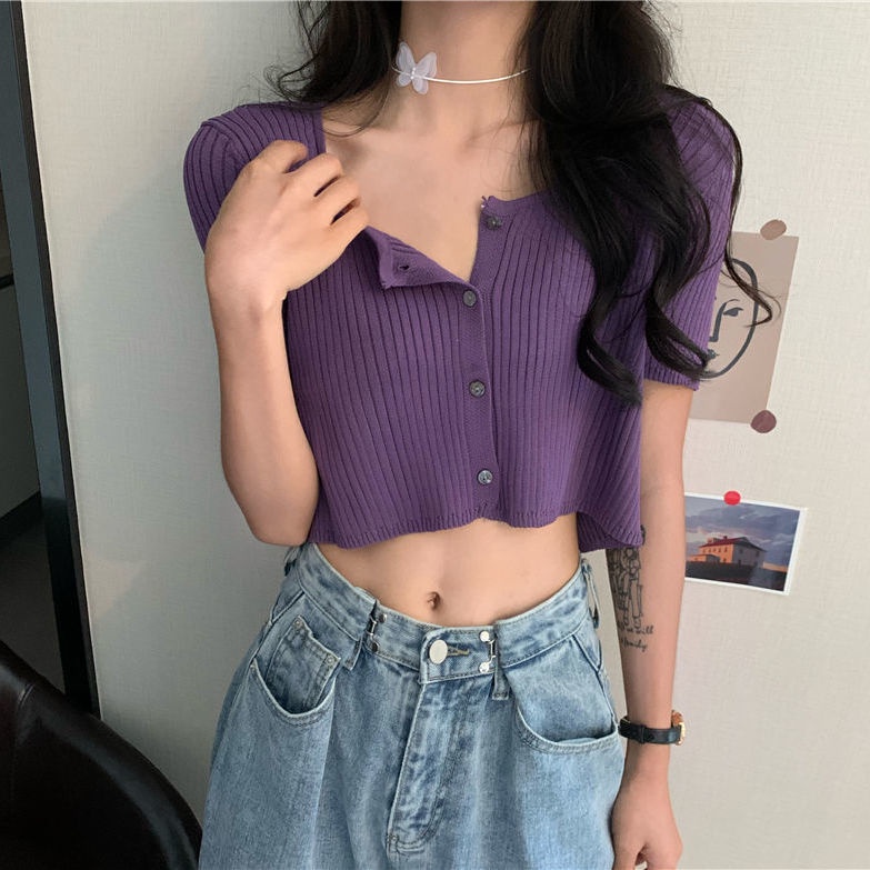 Áo Thun Nữ Mỏng Tay Ngắn Cổ Vuông Thời Trang Dễ Phối Đồ Cho Nữ áo phông nữ JL-TX-111