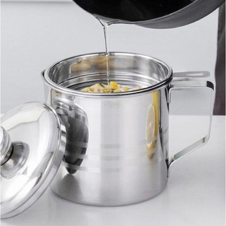 Ca Lọc Dầu Inox Nhà Bếp,Ca Đựng Dấu Ăn Thừa Lưới Lọc Dầu Siêu Mịn Tách Cặn Bẩn Khỏi Ca Đựng MKS062
