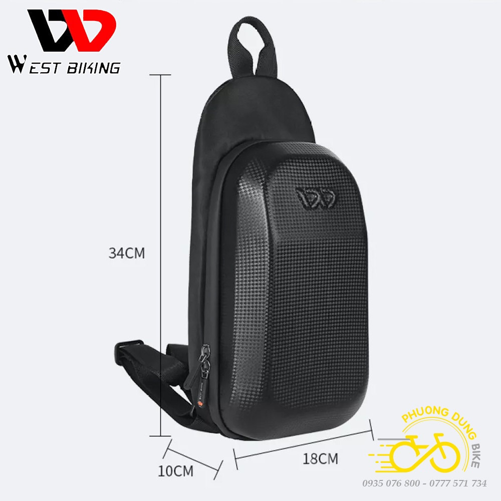 Balo đi xe đạp WEST BIKING 4.5L - Vỏ cứng chống nước