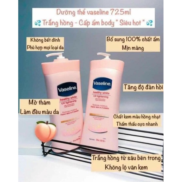 Dưỡng body Vaseline 725ml