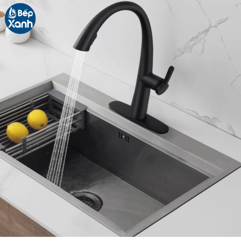 [FREESHIP HCM] Vòi Rửa Chén Nóng Lạnh Ecalite EF-K114B - Màu Đen