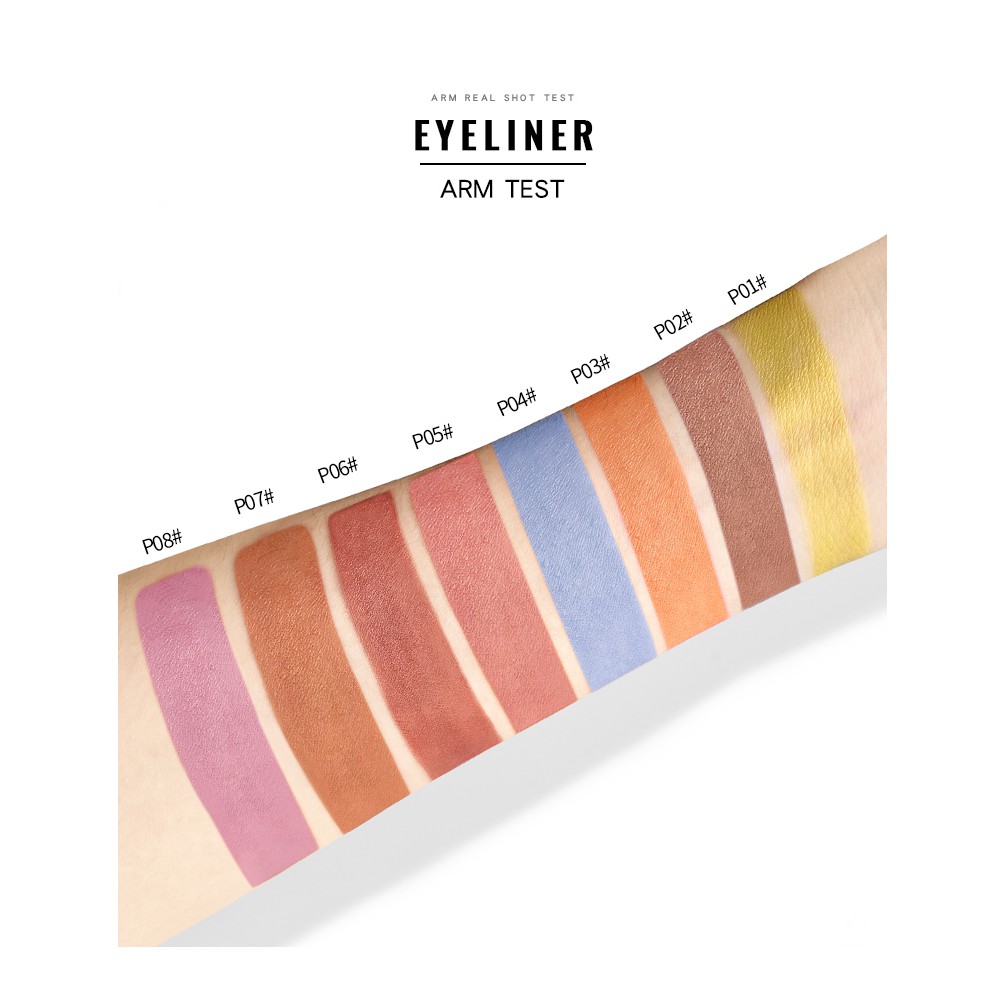 Bút phấn mắt màu lì PUDAIER 8 màu tùy chọn chất mịn mượt 12g