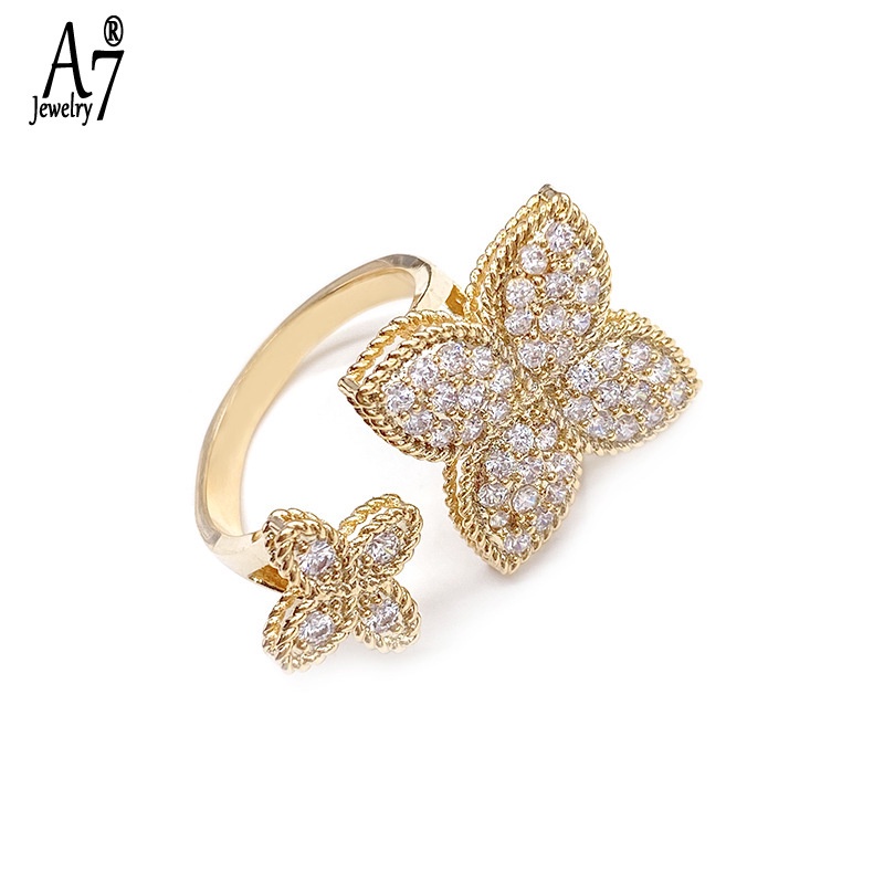 Nhẫn mạ bạc 925 dạng mở thời trang cho nữ