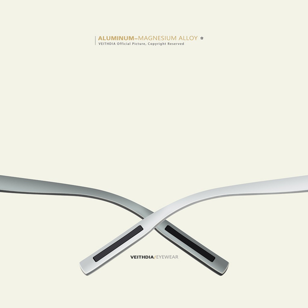 Kính Râm VEITHDIA 6108 Gọng Nhôm + TR90 Phong Cách Vintage Cho Nam/Nữ | BigBuy360 - bigbuy360.vn