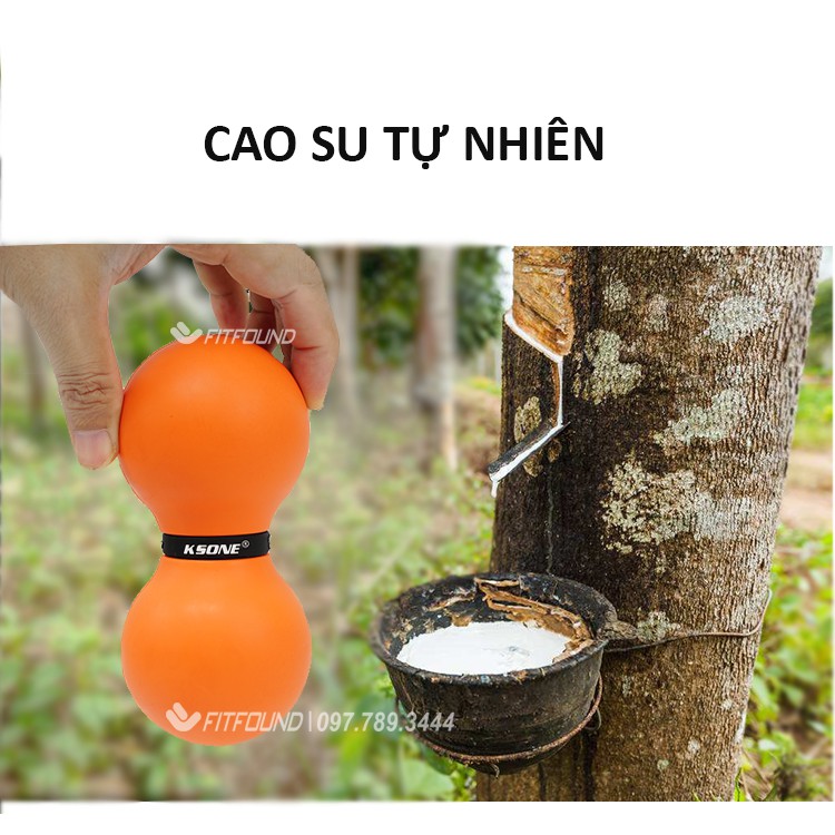 [Mã FAMAYMA giảm 10K đơn từ 50K] Bóng đôi massage giãn cơ dãn cơ trị liệu - peanut ball Ksone chính hãng tặng túi đựng