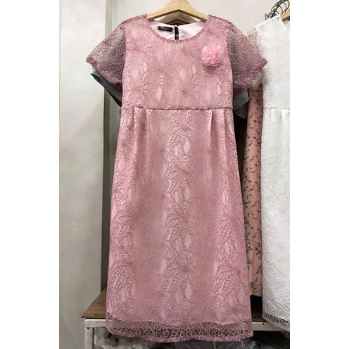 [Size 40 đến 80kg] ĐẦM BẦU VÁY BẦU HANNA ĐI TIỆC, ĐI LÀM, REN 2 LỚP, SANG TRỌNG, LỊCH SỰ, LÊN DÁNG GỌN, MÁT