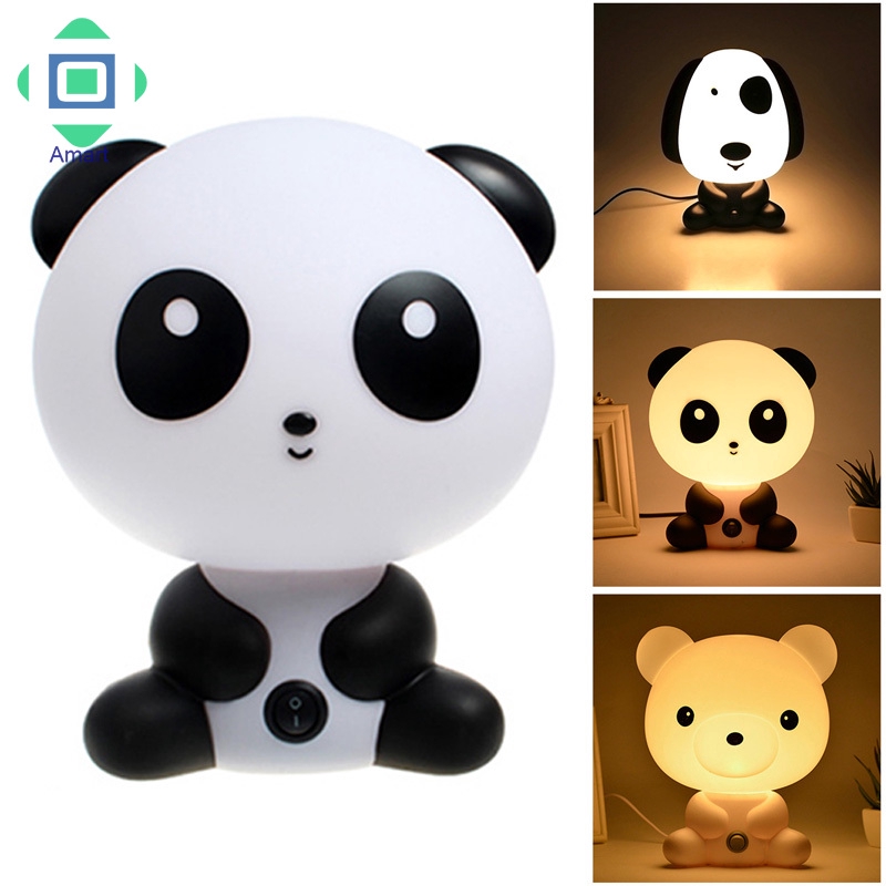 Đèn Ngủ Hình Gấu/Thỏ/Gấu Trúc/Thỏ Đáng Yêu Cho Bé