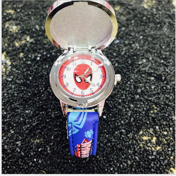 Đồng hồ đeo tay hình Spiderman hoạt họa chống thấm nước dành cho bé trai | WebRaoVat - webraovat.net.vn