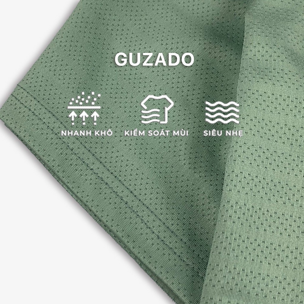 Áo Polo Nam Cổ Bẻ Guzado Chất thể thao Thấm Hút Tốt Kiểu Dáng Basic Form Regular Fit, Co giãn thoải mái GPL01 | BigBuy360 - bigbuy360.vn