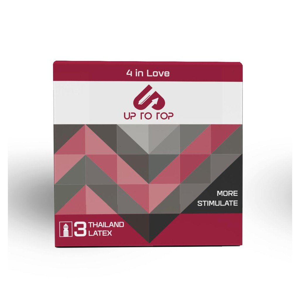 Bao sao su Up To Top size nhỏ 49mm kéo dài thời gian bi chấm gân chìm Tâm Thiện Chí