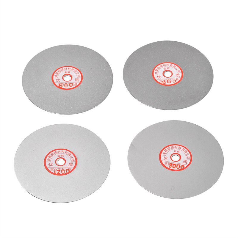 Bộ 4 Đĩa Mài Đánh Bóng Kim Cương 600 800 1200 3000 Grit 6 "