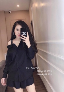 Sơ mi lệch vai