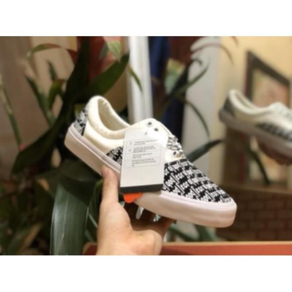 ẢNH THẬT - GIÀY VANS FOG FEAR OF GOD LÓT GÓT DA TRẮNG NAM NỮ ( full box + freeship ) Siêu Đẹp Cao Cấp [ SL  ib ] 👟 :)) ,