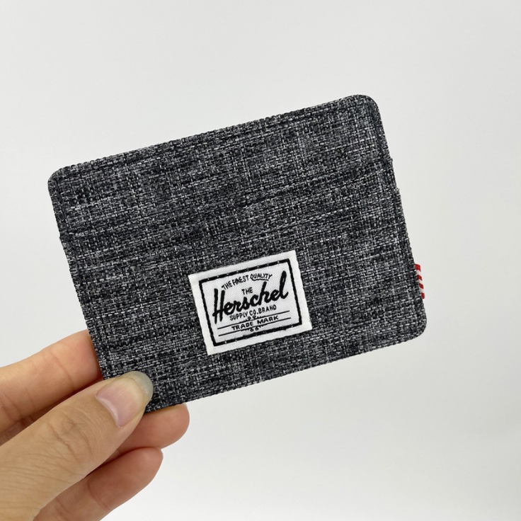 Ví đựng thẻ bằng vải kiểu ngang dành cho nam và nữ giới trẻ cầm tay siêu mỏng (5 màu)