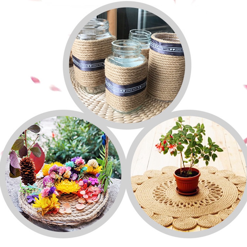 Cuộn Dây Đay 50M 6mm Tự Làm Đồ Trang Trí Đa Năng