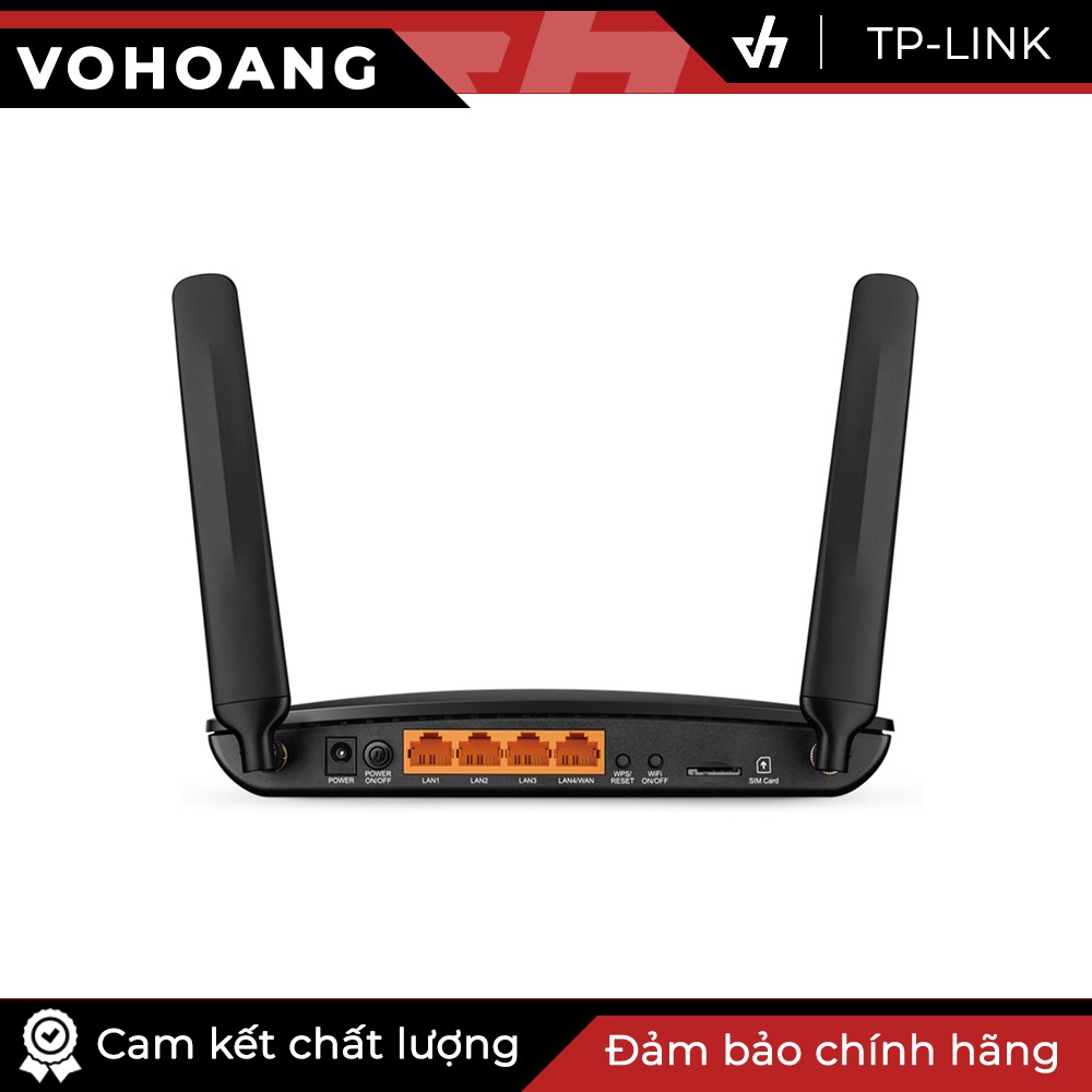 TP-Link MR400 - Router Wi-Fi Băng Tần Kép 4G LTE AC1200