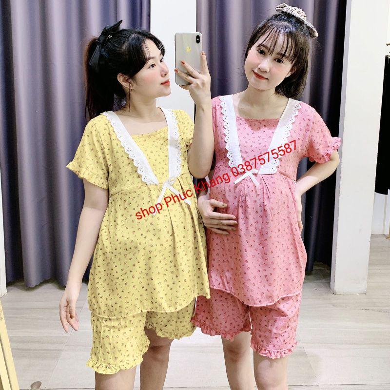 Đồ bộ bầu mặc nhà siêu mát