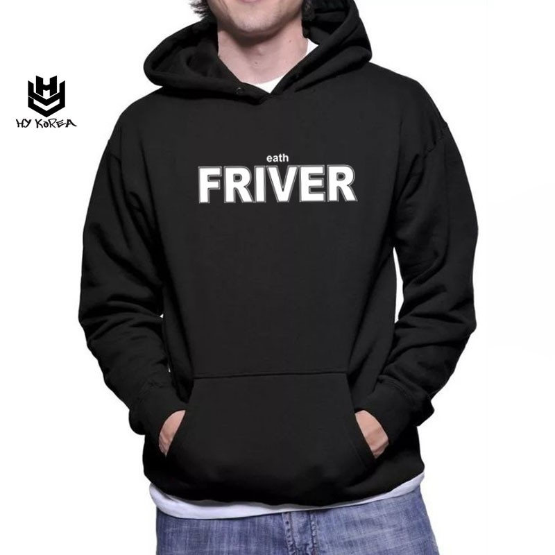 Áo Hoodie HY KOREA Nữ Nam Khoác Nỉ Form Rộng Kiểu Sweater Unisex In Hình Friver DC213.
