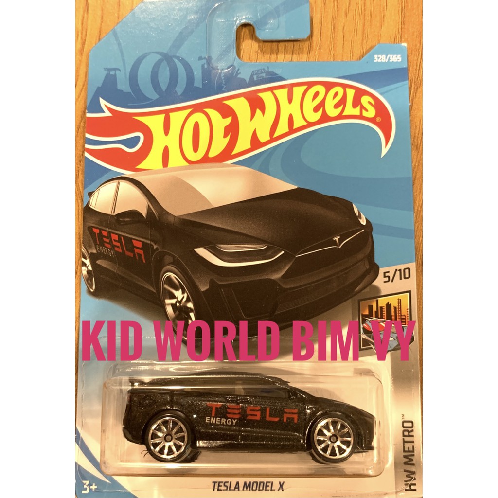 Xe mô hình Hot Wheels basic Tesla Model X FKC06.