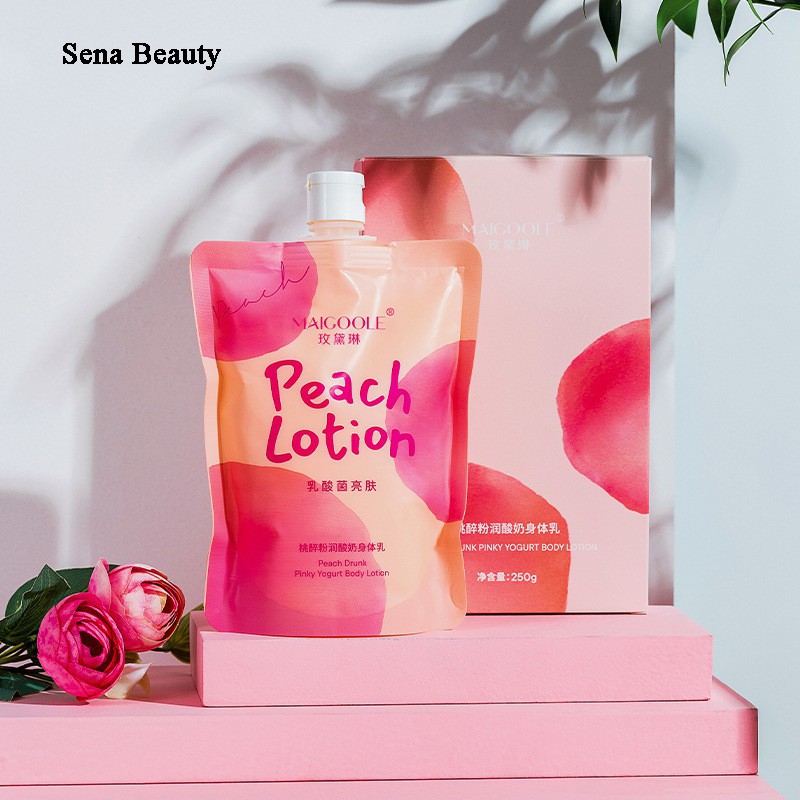 (PD) Hộp Dưỡng Thể Body Đào Sữa Chua Peach Drunk Pinky Yogurt Lotion 250g