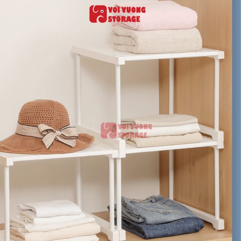 Kệ Chia Tầng Đa Năng Cho Tủ Quần Áo Tủ Bếp Thương Hiệu VOI VUÔNG
