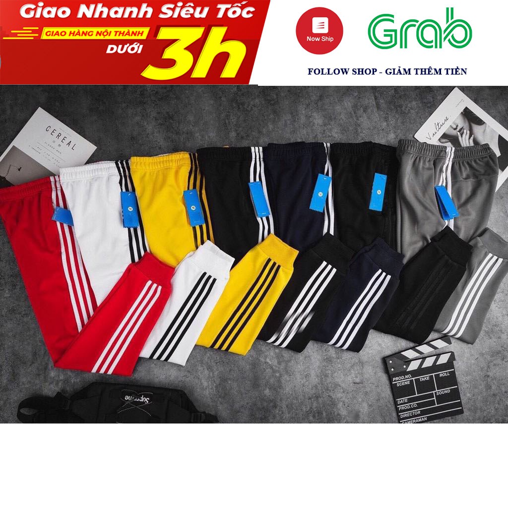 Quần Thể Thao Jogger Nam 3 sọc  Ống Bo Thu Đông Co Giãn  Kiểu Dáng Thể Thao 1stshop