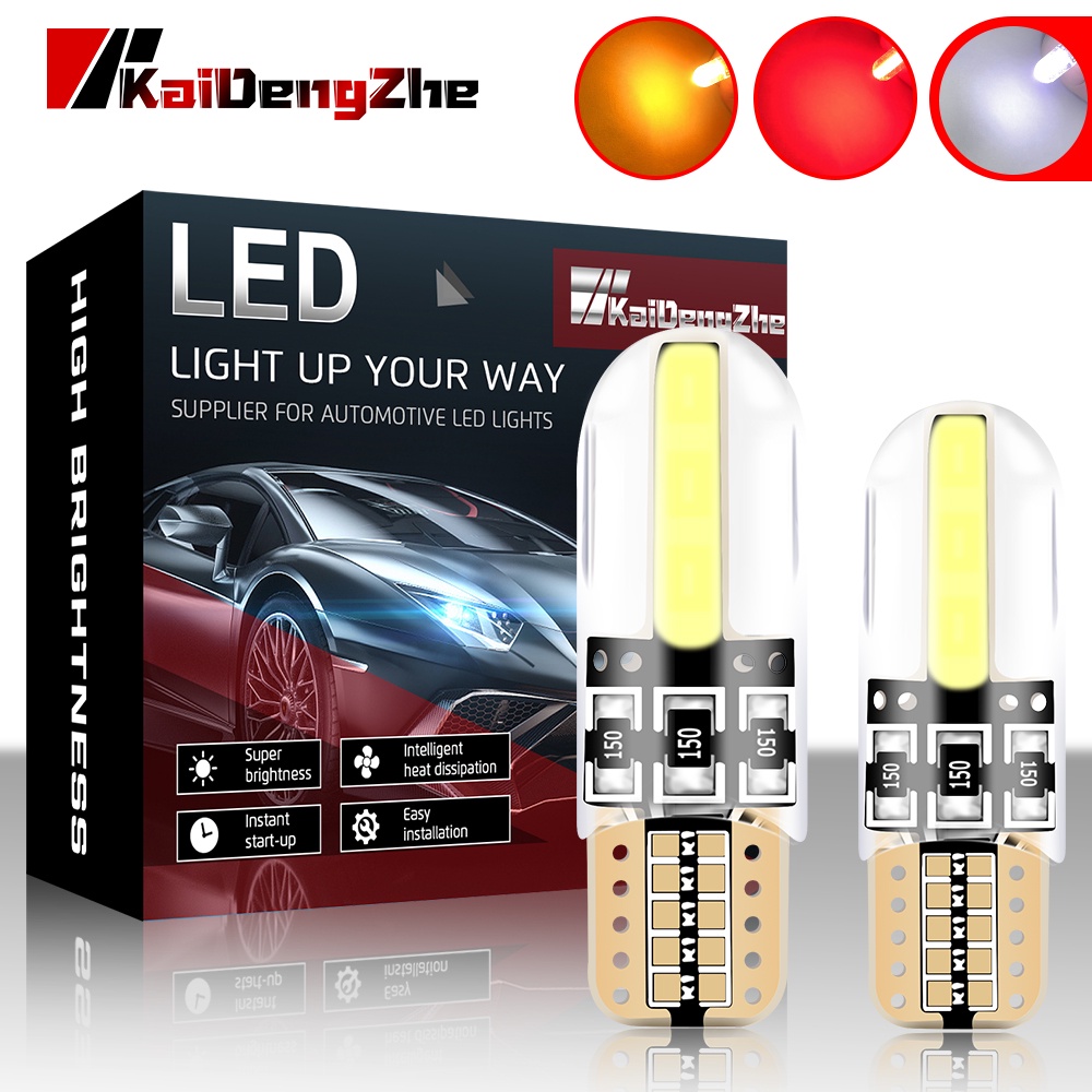 1 cái LED W5W T10 194 168 COB Auto Wedge đỗ xe Bóng đèn thông quan Đèn giấy phép Đèn biển CANBUS Đèn đọc nội thất ô tô
