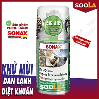 Khử mùi diệt khuẩn dàn lạnh ô tô tự động sonax a/c cleaner 100ml 323100