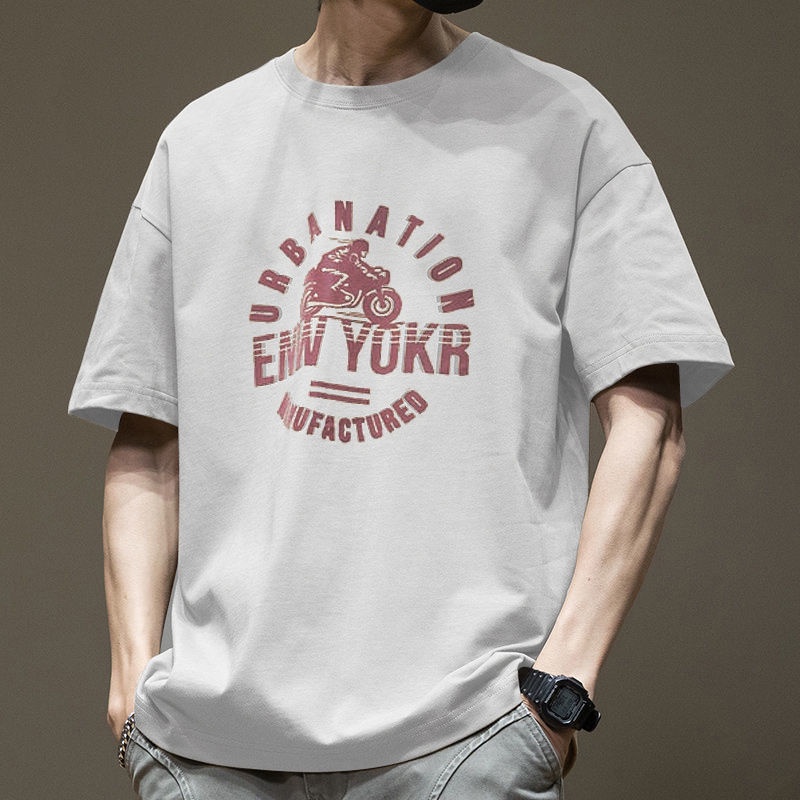 Jerseynike Áo Thun Cotton Tay Ngắn Dáng Rộng Thời Trang Mùa Hè Mới Có Size Lớn Cho Nam