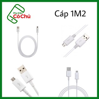 Dây Cáp Sạc Micro USB dài 1M2 Zin cho Galaxy Note 4, Note 5, S6, S7