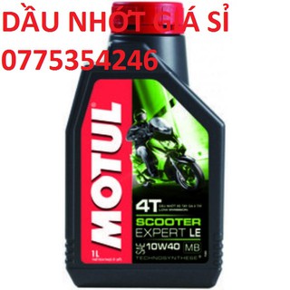 Dầu nhớt nhập khẩu 100% motul scooter 4T EXPERT LE SAE 10W40 MB 1L