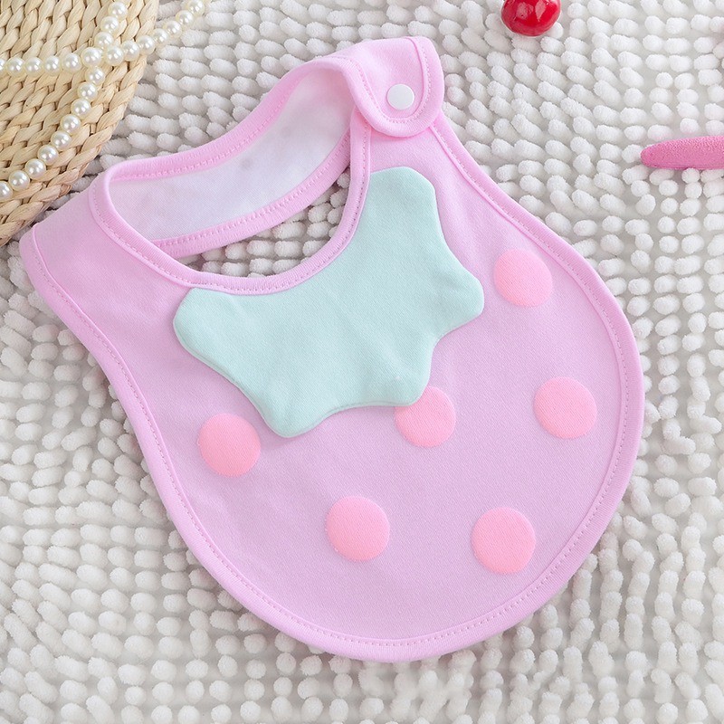 Yếm ăn mềm chống nước có nút cho bé