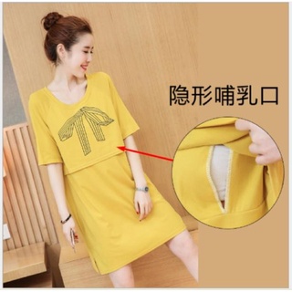 Váy bầu cho con bú cotton đẹp!