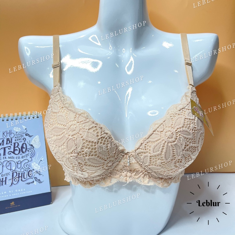 Áo ngực nữ ren mút kép, áo lót, nội y chip siêu nâng Thái Lan Sister hood 2116, Leblurshop