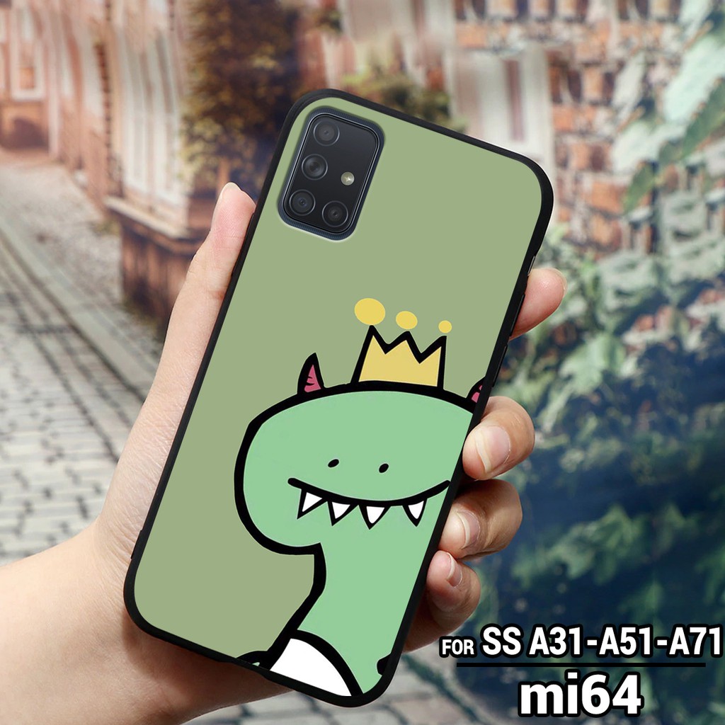 Ốp lưng SAMSUNG GALAXY A31 - A51 - A71 - M51 - A12 in hình chú khủng long nhỏ siêu xinh