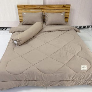[Siêu sale] [Hổ trợ PVC] TRỌN BỘ CHĂN GA GỐI 5 MÓN COTTON HOẠT TÍNH  THẤM HÚT MỒ HÔI TỐT-CHỌN MÀU