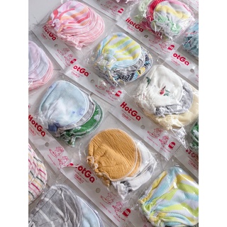 Set 3 đôi bao tay sơ sinh cotton 0-5 tháng