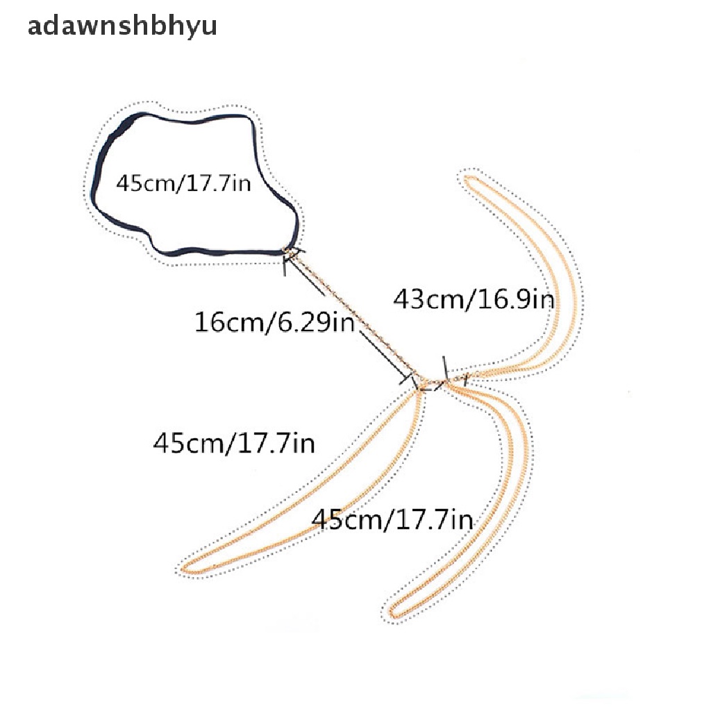 [adawnshbhyu] Chuỗi Dây Đeo Chân Đính Pha Lê Quyến Rũ Thời Trang Đi Biển Cho Nữ