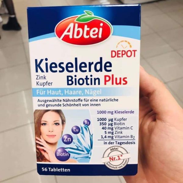 VIên uống Abtei Kieselerde Botin Plus Đức - CHỐNG RỤNG TÓC 56 viên | Thế Giới Skin Care