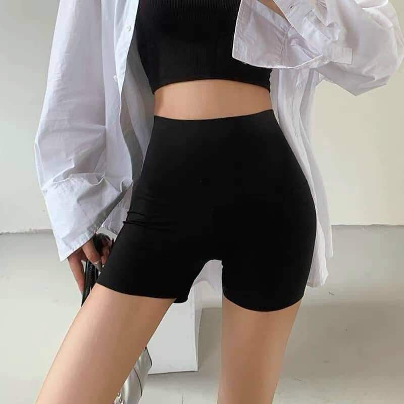 Quần legging đùi AM Chất cotton 4 chiều co dãn tốt, dáng ngắn