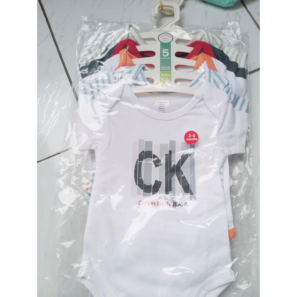 Set 5 bộ body suit tay ngắn tam giác cho bé Trai 2kg - 11kg - áo liền quần, body suit, sleep suit, body ngắn tay