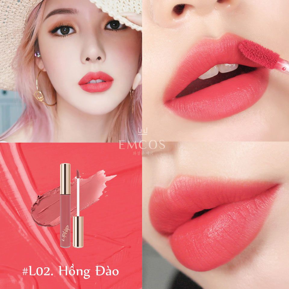 Son Môi tint, Lipstick Liphip Longlasting Lip Matte Son Hàn Quốc, Cực Xinh Đẹp