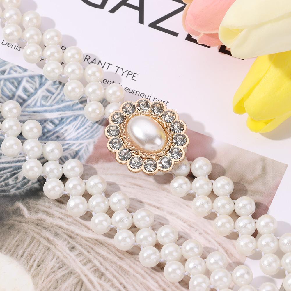 ORIENTLII Thắt Lưng Co Giãn Phối Khóa Thời Trang Cho Nữ