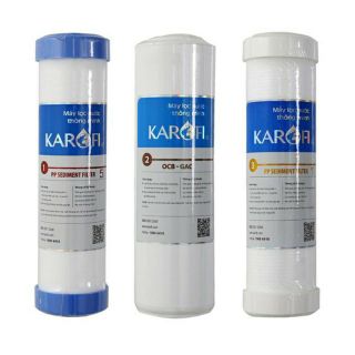 Bộ 3 lõi lọc máy lọc nước #karofi chính hãng
