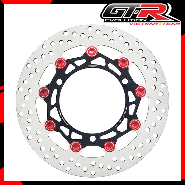 Đĩa trước dày 4.5mm, đường kính 267mm 3 lỗ ốc GTRS NVX155 V1 V2