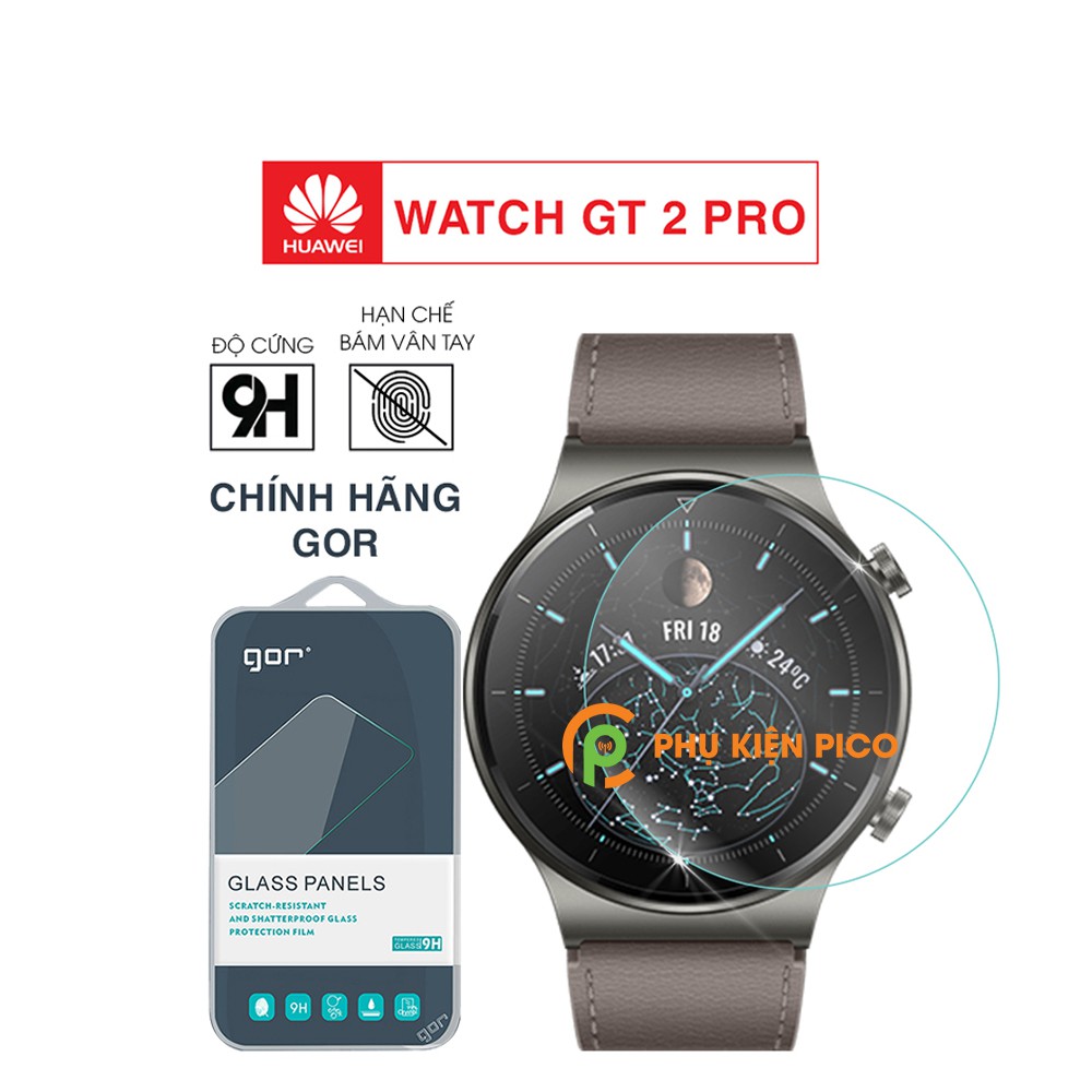 Cường lực Huawei GT 2 Pro chính hãng Gor bộ 3 miếng bảo vệ đồng hồ - Dán màn hình Huawei Watch GT 2 Pro