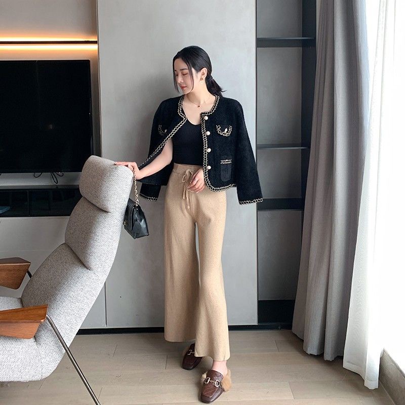Áo khoác len lông thỏ mịn tiểu thư Forgirl sang trọng áo cardigan trơn FG039