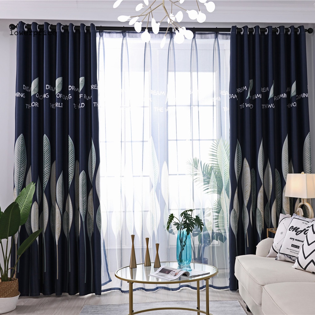 Rèm cửa sổ vải tuyn cách nhiệt giảm ánh sáng cho phòng khách/phòng ngủ